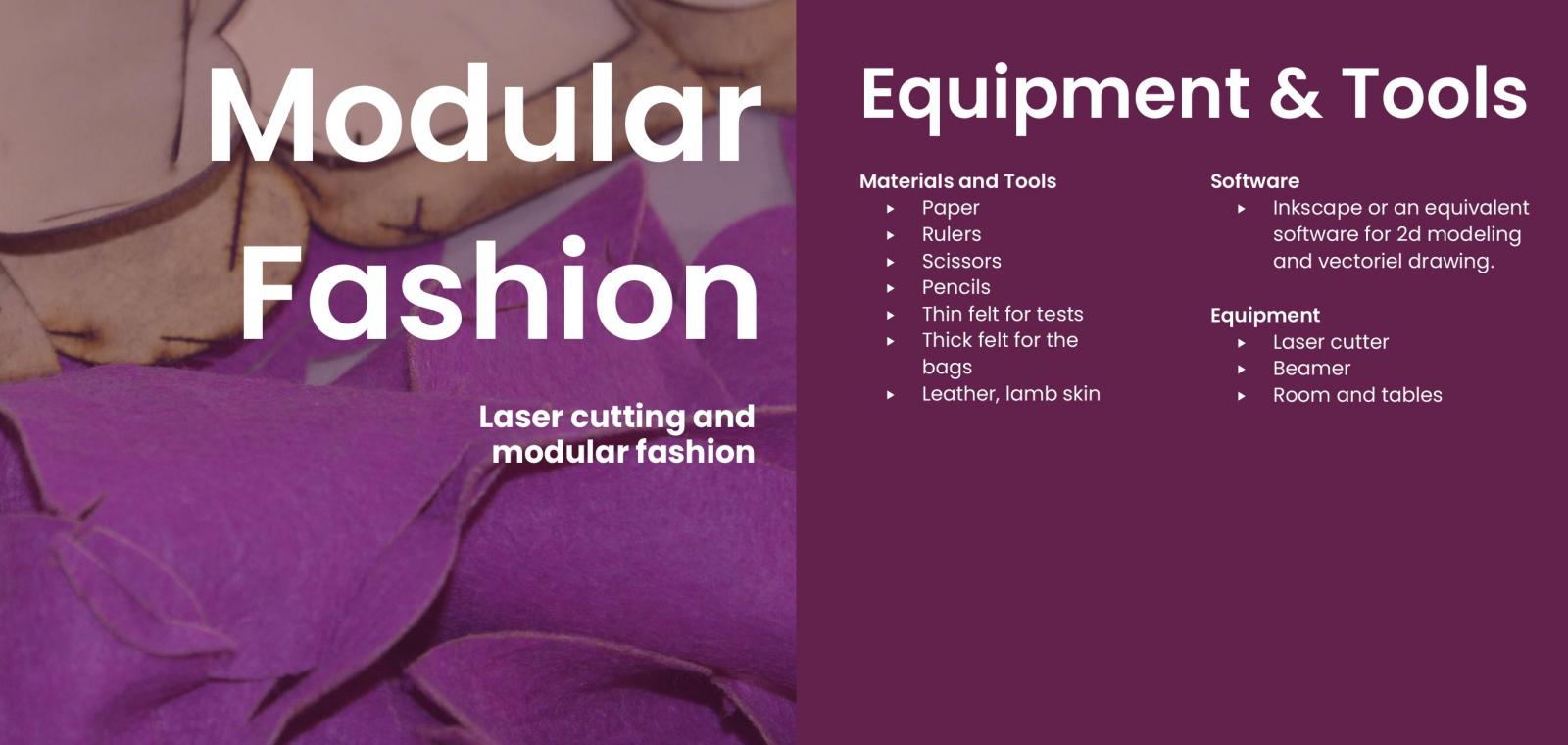 Modular Fashion Bag booklet
