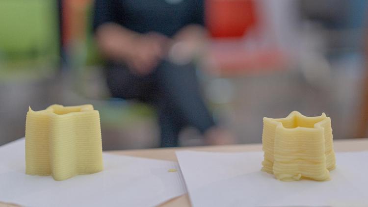 Extruding: 3D-printed potatoes